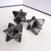 Natural Labradorite Merkaba Crystal Protection Sacred Meditation Energy Generator Healing Chakra Six-Pointed Star 1 Inch