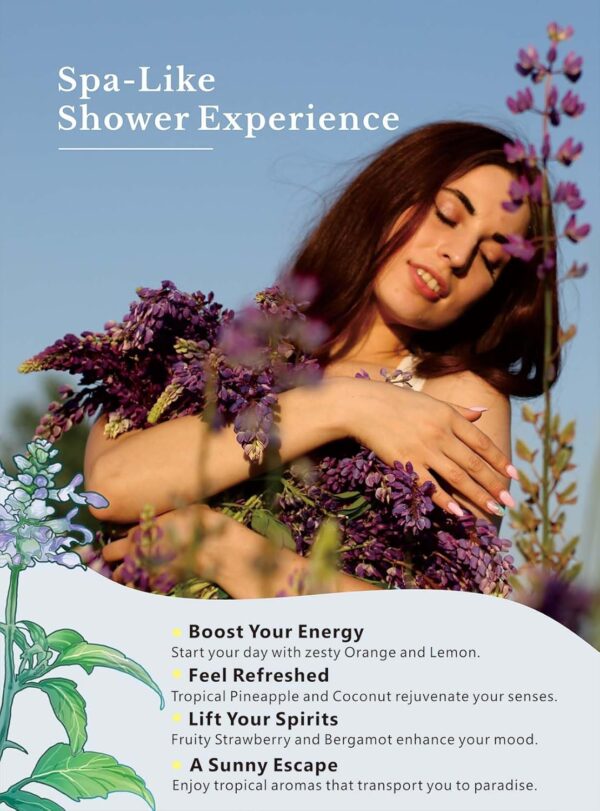 Shower Steamers Aromatherapy - Valentine's Day Gift for Women, Gift Box of 6 Premium Shower Bombs with Essential Oils, Relaxing Home Spa, Stocking Stuffers for Family, Green