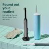 quip Water Flosser with Replacement Tip - Cordless Water Flosser with Adjustable Pressure - Teeth Cleaner Pick with 360 Degree Rotating Replaceable Tip, Rechargeable Water Dental Pick - Sky Blue