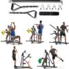 Sunny Health & Fitness Multifunctional Strength Training Home Gym – Complete Workout Equipment with Training Attachments, Optional Squat Stand, Power Rack Cage, Adjustable Incline Bench