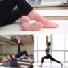 Pilates Ball Resistance Bands Pilates Socks Sets, Loop Exercise Bands 5 Levels, Small Pilates Ball 9 Inch, Non Slip Socks Grips Yoga Kit for Home Workouts