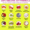 Apple Cider Vinegar Gummies, Keto ACV Gummies 2000MG, Detox Cleanse Gummies for Women and Men, Max Strength Keto Gummies with Green Tea, B12 for Metabolism Support & Digestive Health - 2 Months Supply