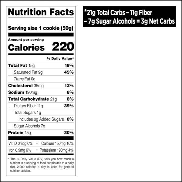 Quest Nutrition Double Chocolate Chip Protein Cookie, High Protein, Low Carb, 12 Count