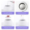 Zima Dental Pod | Arctic White | Ultrasonic Retainer Cleaner Machine | Aligner, Nightguard, Mouth Guard, Denture Cleaner | Oral Dental Care FSA HSA Approved
