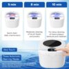 Professional Ultrasonic Retainer Cleaner Retainer Cleaning Machine - 45kHz Ultrasonic Cleaning, Suitable for Denture Mouth Guard Aligner Dental Trays