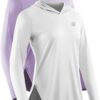 NELEUS Women's Sun Protection Running Shirts Workout Athletic Shirts with Hoods