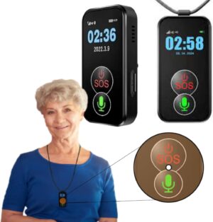 Elderly Cellular Medical Alert Device | Wearable Panic Button Necklace | Medical Alert Systems for Seniors | Water Resistant with Built-in Fall Detection for Better Quality of Life