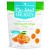 Dr. John’s Oral Health Sugar Free Candy, Healthy Dry Mouth Drops with Zero Sugar, Low Calorie Snacks, Keto Friendly Hard Candy Sweets, Orange, 24 Count, 3.85 OZ