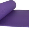 Yoga Mat - Double Sided 1/4-Inch Workout Mat - 71x24-Inch Exercise Pad for Home Gym Fitness or Pilates with Carrying Strap by Wakeman (Black)