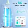 COSLUS Water Dental Flosser Pick for Teeth: 4 Modes Cordless Portable 300ML Larger Tank Water Teeth Cleaner IPX7 Waterproof Flossing Cleaning Picks for Home Travel FC5360