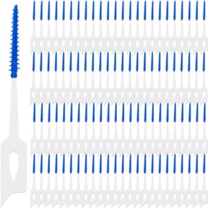 GXXMEI 400PCS Dual-Use Interdental Brushes Soft Silicone Dental Picks Toothpicks Between Teeth Brush, Tooth Flossing Brush for Cleaning Orthodontic Wire Toothbrush Clean Tool