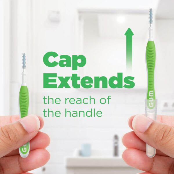 GUM Proxabrush Go-Betweens - Tight - Interdental Brushes - Soft Bristled Dental Picks for Plaque Removal Health - Safe for Braces & Dental Devices, 10ct (6pk)