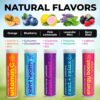 Xero Picks Wellness - Flavored Toothpicks -100 Picks-Variety 5 Pack-Curcumin, Glucosamine, Huperzine, Bacopa, B12, Elderberry, Vitamin C, Zinc, B6, Melatonin, Theanine