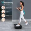 Vibration Plate Exercise Machine, Vibration Plate for Lymphatic Drainage 330 Lbs Capacity Whole Body Vibration Platform Machines Helps Weight Loss Shaping Toning Wellness Home Gyms Office