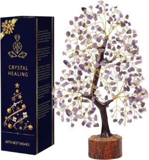 Amethyst Tree, Crystal, Tree of Life, Feng Shui, Money Tree, Gifts for Women, Room Decor, Desk Accessories, Rock Stones, Healing Crystals, Meditation Accessories