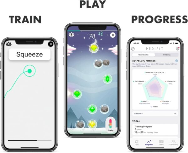 Care + | Pelvic Floor Exerciser with App | Kegel Trainer | Strengthen Your Pelvic Floor, get Better Bladder Control, Stronger Pelvic Support