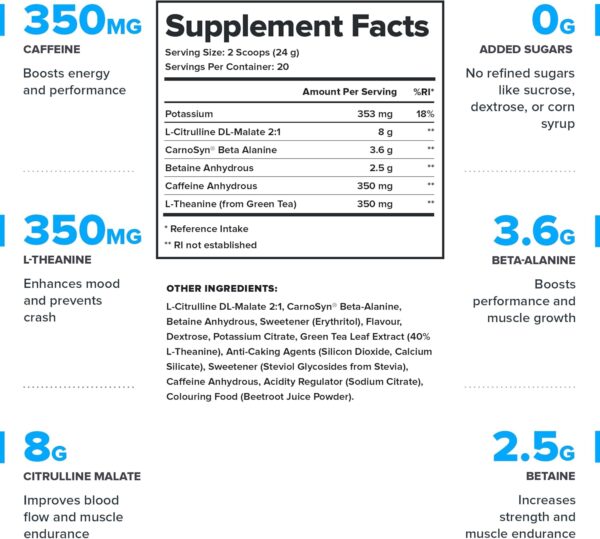 LEGION Pulse Pre Workout Supplement - All Natural Nitric Oxide Preworkout Drink to Boost Energy, Creatine Free, Naturally Sweetened, Beta Alanine, Citrulline, Alpha GPC (Fruit Punch)