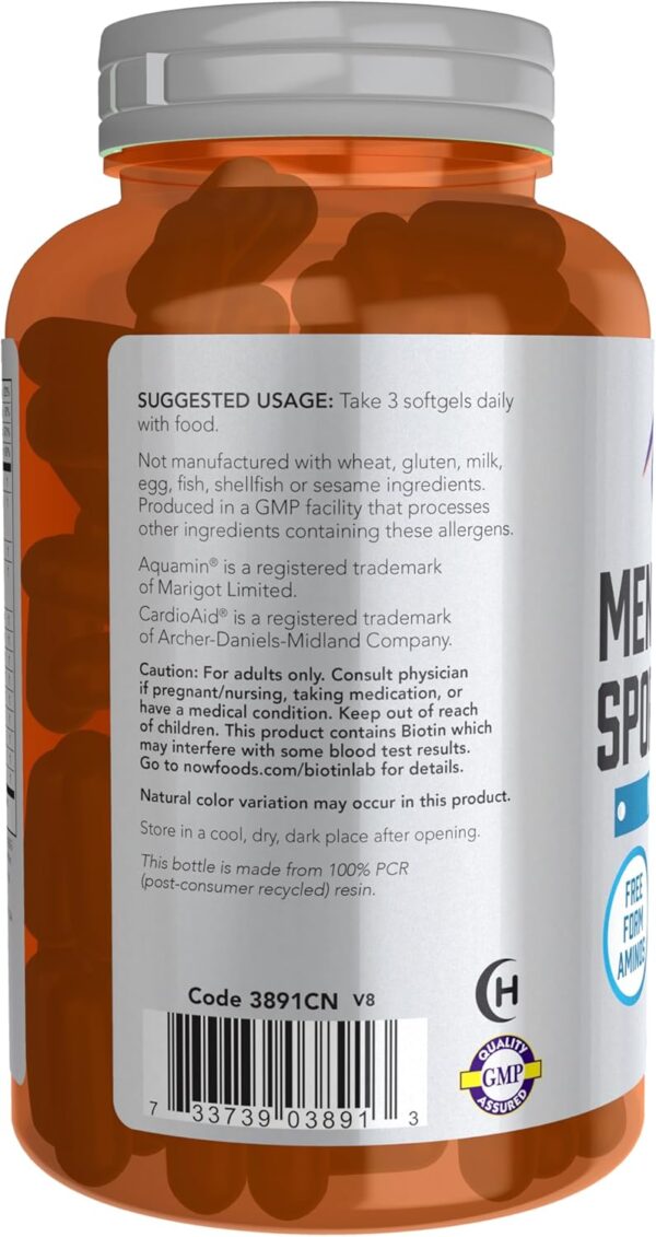 NOW Foods Sports Nutrition, Men's Extreme Sports Multi with Free-Form Amino Acids, ZMA®, Tribulus, MCT Oil, and Herbal Extracts, 180 Softgels