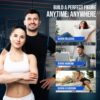Abs Muscle -Portable Toner - Trainer Workout Equipment for Men Woman Abdomen Home Office Exercise, 10pcs Free Gel Pads