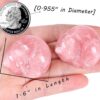 QINJIEJIE Rose Quartz Cat Decor Pink Gift Crystals Sleeping Cat Statue Stone Figurine Carved Polished Gemstones Decors Office Room Home Desk Lucky Healing Valentines Decoration for Women Cat Lover