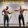 Resistance Bands for Working Out, 300lbs/360lbs Heavy Exercise Bands with Handles, Workout Bands for Men, Weight Bands Set for Muscle Training, Strength, Slim, Yoga, Home Gym Equipment