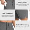 Aolesy Men's Gym Shorts Linerless & Liner - 5" Quick Dry Workout Running Shorts with Zip Pockets Sports Athletic Shorts