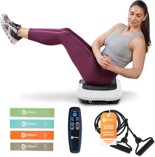 71379lCrMML._AC_SL1500_.jpg Lifepro Waver Vibration Plate Exercise Machine – High-Intensity Vibration for Muscle Activation, Full-Body Workout Vibrating Platform with Loop Bands, Fitness Equipment for Strength Toning & Fat Loss