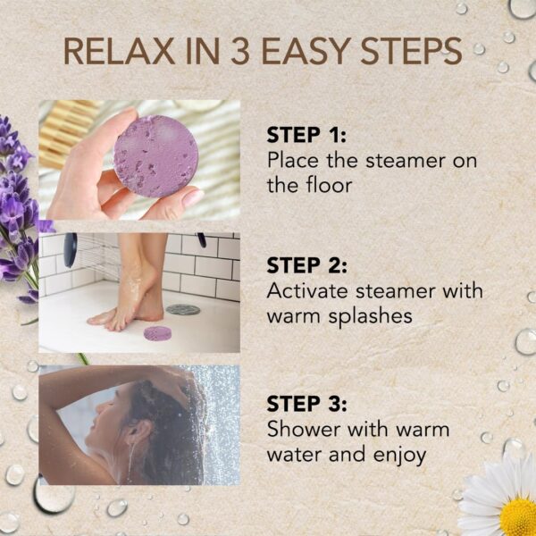 Shower Steamers Aromatherapy - Birthday Gifts for Women and Men - Shower Bombs Aromatherapy, Spa Day Essentials, Relaxation Spa Gifts - Self Care Galentines Gifts (Lavender 8 Count)