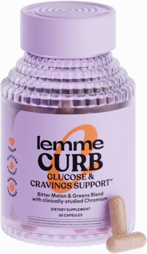Lemme Curb Cravings, Improve Carb Metabolism, Support Weight Management w/Clinically Studied Chromium Picolinate, Bitter Melon, Ceylon Cinnamon & Greens Blend I Drug-Free I Vegan