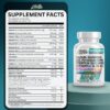 Calcium Magnesium Zinc Supplement with Potassium, Copper, Strontium, Silica, Vitamin D3 K2, Boron, Vitamin B1 B12 Red Clover Herb Alfalfa Basil Pills for Men and Women Clean Nutra Osteo Defend