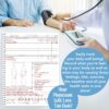 BookFactory Personal Medical Journal My Medical History Logbook Daily Medications Log Book Medicine, Treatment, Doctor Visit Tracking Records - Wire-O, 100 Pages 6" x 9" (JOU-100-69CW-PP-(Medical))