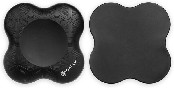 Gaiam Yoga Knee Pads (Set of 2) - Yoga Props and Accessories for Women/Men Cushions Knees and Elbows for Fitness, Travel, Meditation, Kneeling, Balance, Floor, Pilates