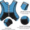 Weighted Vest, 6lb/8lb/12lb/16lb/20lb/25lb/30lb Weight Vest with Reflective Stripe, Weighted Vest for Men Women Workout Equipment for Strength Training, Running, Jogging, Fitness, Weight Loss