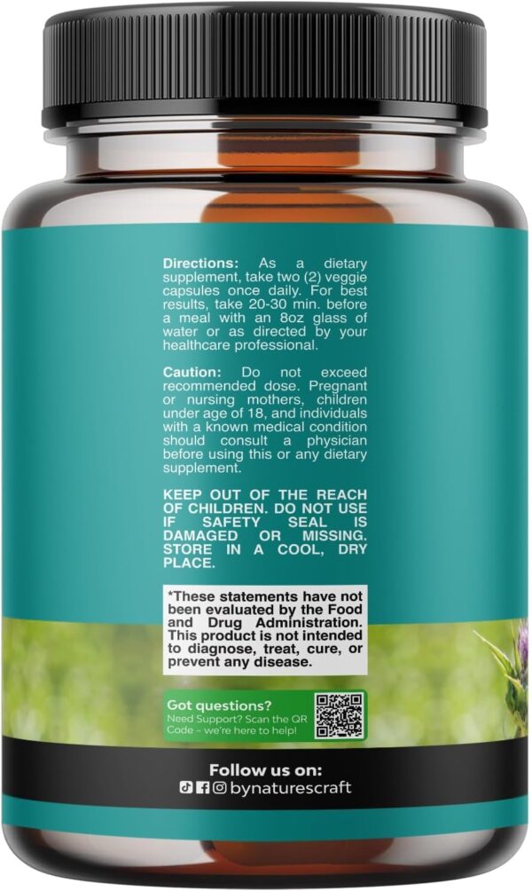 713SAOIZcGL._AC_SL1500_.jpg Liver Cleanse Detox & Repair 70 Capsules - Herbal Liver Support Milk Thistle Supplement - Silymarin Milk Thistle Supplements with Dandelion Root, Choline, Beetroot & Artichoke Extract