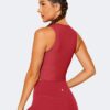 Natural Feelings Nudi Sports Bras for Women Removable Padded Yoga Tank Tops Sleeveless Fitness Workout Crop Tops