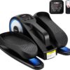 Under Desk Elliptical Machine, Ellipse Leg Exerciser for Seniors Adults, Adjustable Speeds Elliptical Trainer with Remote Control, Quiet & Portable Mini Seated Pedal Exerciser for Home Office Use