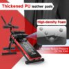 Bigzzia Ab Machine, Ab Workout Equipment Machine for Stomach Workout Foldable Abdominal Trainer for Home Gym Adjustable Ab Exercise Bench Crunch Machine for Core Abdomen