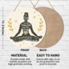 Muktoujaumai Meditation Room Wall Decor, Yoga Room Wall Decor Zen Den Room Hanging Signs Motivational Decorations for Spiritual Room, Home, Office, Yoga Lover Gift Girl Power Decor