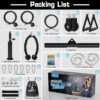SERTT Weight Cable Pulley System Gym, Upgraded Cable Pulley Attachments for Gym LAT Pull Down, Biceps Curl, Tricep, Arm Workouts - Weight Pulley System Home Gym Add On Equipment