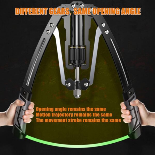 Arm Blaster Forearm Workout Equipment - ZHMNEG New Hydraulic Power Twister Spin Button 10 Gears Adjustable 22-440lbs,Thickened Carbon Steel, Handle Wear-Resistant Non-Slip PU Soft Rubber