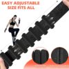 Adjustable Ankle Weights for Women Men,Wrist Weights set for Walking Running,1 Pair (1Lbs Each) Silicone Workout Weights for gym fitness, Jogging,yoga,pilates,strength training,physical therapy (Black-2)