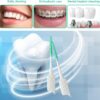 Dental Floss Picks Soft Silicone interdental Brush, Braces Brush, Floss Picks for Teeth, interdental Brush, Disposable interdental Brush, Suitable for Cleaning Teeth Health(Green, 160pcs)
