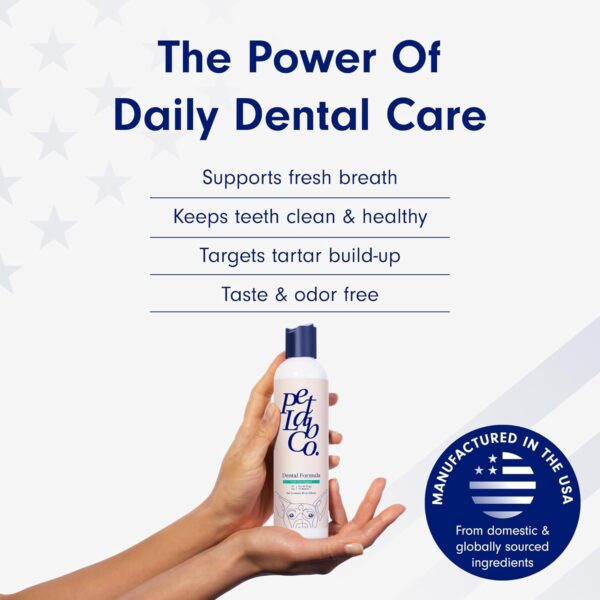 PetLab Co. Dog Dental Formula - Keep Dog Breath Fresh and Teeth Clean - Supports Gum Health - Dog Water Additive Dental Care Targets Tartar - Packaging May Vary