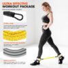 Ankle Resistance Bands with Cuffs, Ankle Bands for Working Out, Glutes Workout Equipment, Butt Exercise Equipment for Kickbacks Hip Fitness Training, Legs Resistance Bands for Women & Men