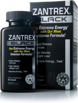 Zantrex Black - Weight Loss Supplement Pills - Weightloss Pills - Dietary Supplements - Lose Weight Supplement - Energy and Weight Loss Pills - 84 Count