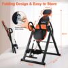 Inversion Table for Back Pain Relief, 350 lbs Capacity Strength Training Inversion Equipment, Decompression Table for Pain Therapy Training with Safe Belt & Comfortable Ankle Holders