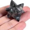 Natural Labradorite Merkaba Crystal Protection Sacred Meditation Energy Generator Healing Chakra Six-Pointed Star 1 Inch