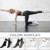 HYCLES 3 Pairs Grip Pilates Socks for Women, Non-slip Yoga Athletic Slipper Socks for Workout Hospital