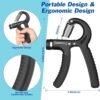 AIXPI Grip Strength Trainer, Hand Grip Exerciser Strengthener with Adjustable Resistance 11-132 Lbs (5-60kg), Forearm Strengthener, Hand Exerciser for Muscle Building and Injury Recover