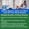 Kidney Restore Kidney Cleanse and Kidney Health Supplement to Support Normal Kidney Function, Vitamins for Kidney Health 60 caps